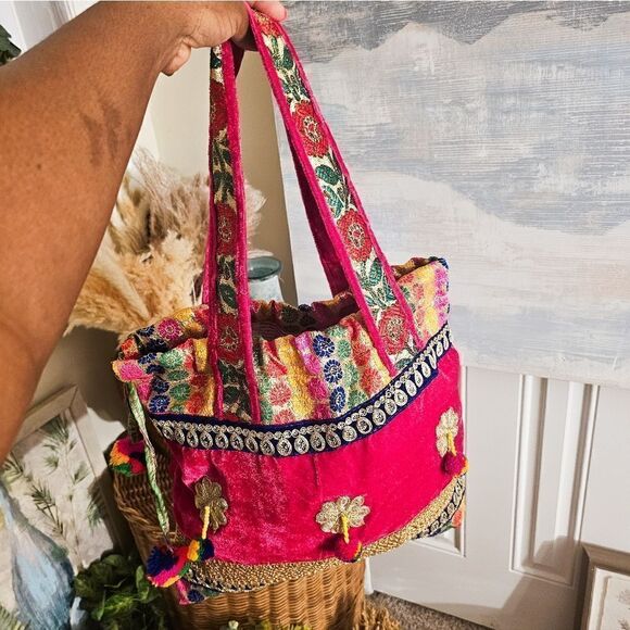 Banjara Ethnic Indian Embroidered Handmade Tribal Boho Tote Bag. - Picture 1 of 15